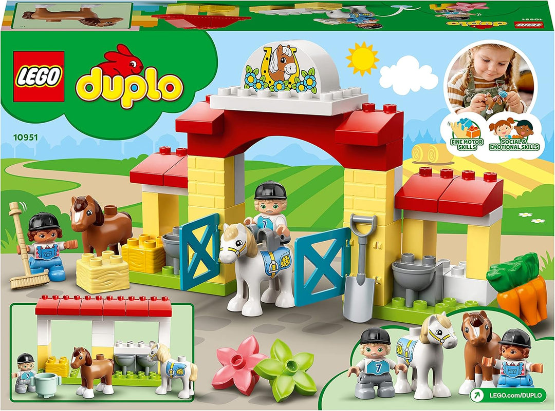 LEGO 10951 DUPLO Town Pferdestall und Ponypflege Single, Single