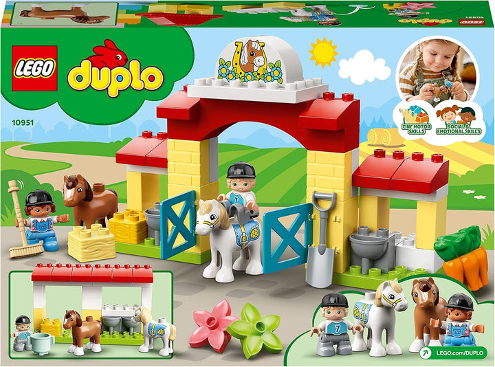 LEGO 10951 DUPLO Town Pferdestall und Ponypflege Single, Single