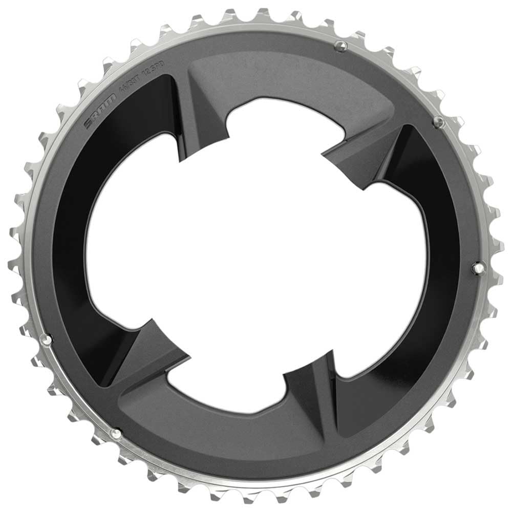Sram Unisex – Erwachsene Road Rival 107 Bcd Kettenblatt, Grau, 2x12