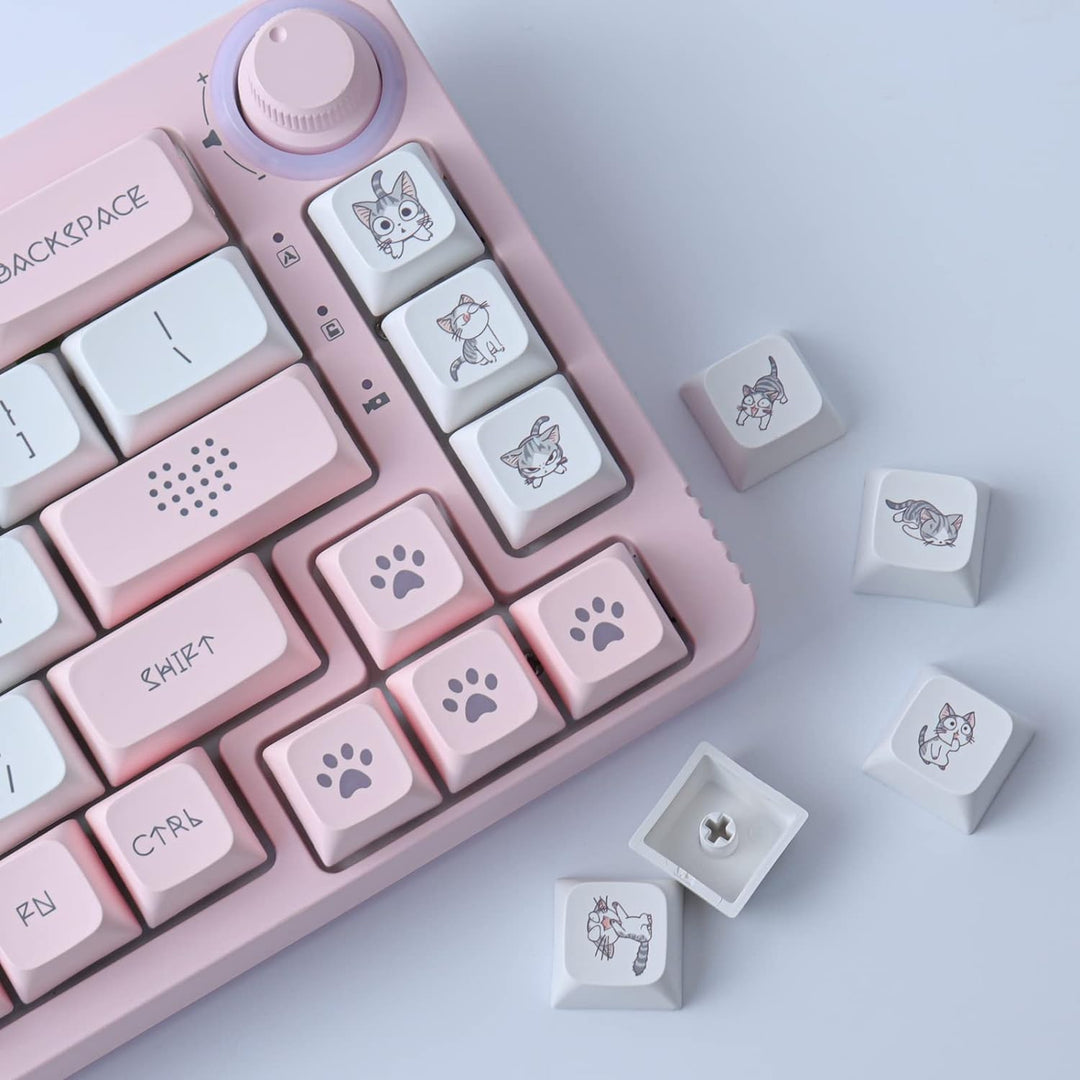 Sunzit XDA Keycaps PBT-Tastenkappen 136 Tasten Farbsublimation für MX-Schalter ISO/ANSI-Layout Mecha