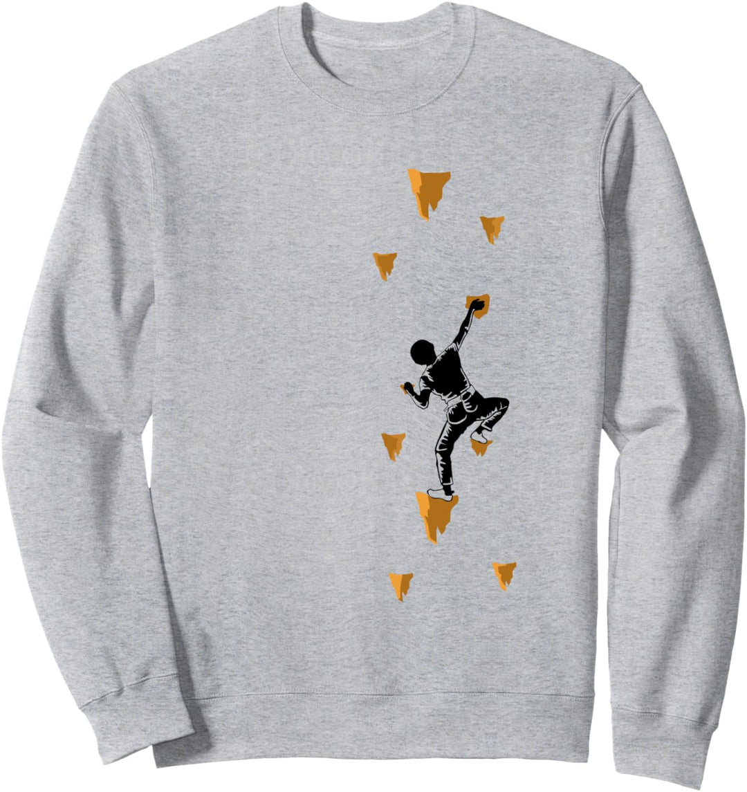 Klettern Wandkletterer Bergsteiger Sweatshirt