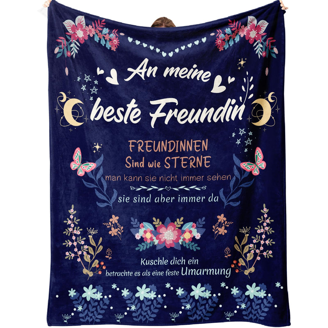 Beste Freundin Geschenke, Geschenke für Freundin Decke, Geburtstagsgeschenk für Beste Freundin, Best