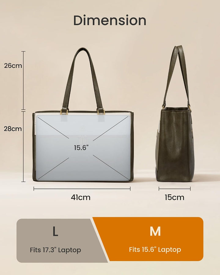 LOVEVOOK Handtasche Damen Gross, 15,6 Zoll Laptoptasche Elegant Arbeitstasche Aktentasche, Leicht Sh