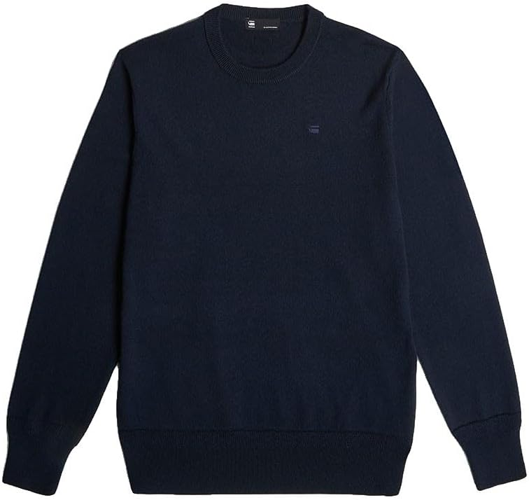 G-STAR Herren Premium core r Knit XS Blau (Salute D27686-b692-c742), XS Blau (Salute D27686-b692-c74