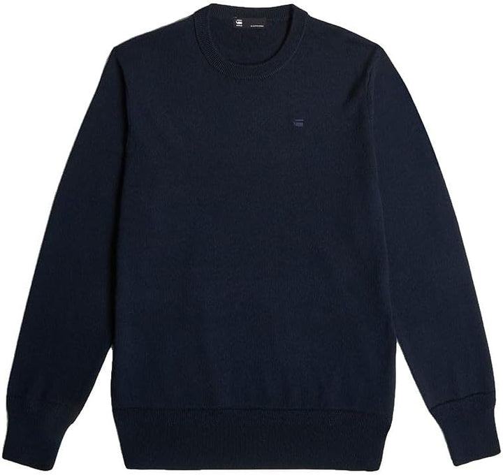 G-STAR Herren Premium core r Knit XS Blau (Salute D27686-b692-c742), XS Blau (Salute D27686-b692-c74