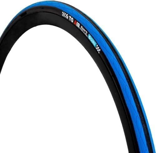 GORIX Rennradreifen 700×23C 25C 28C 32c 35c Fahrrad (Gtoair) 700×23c Black×Blue(1 Tire), 700&amp;