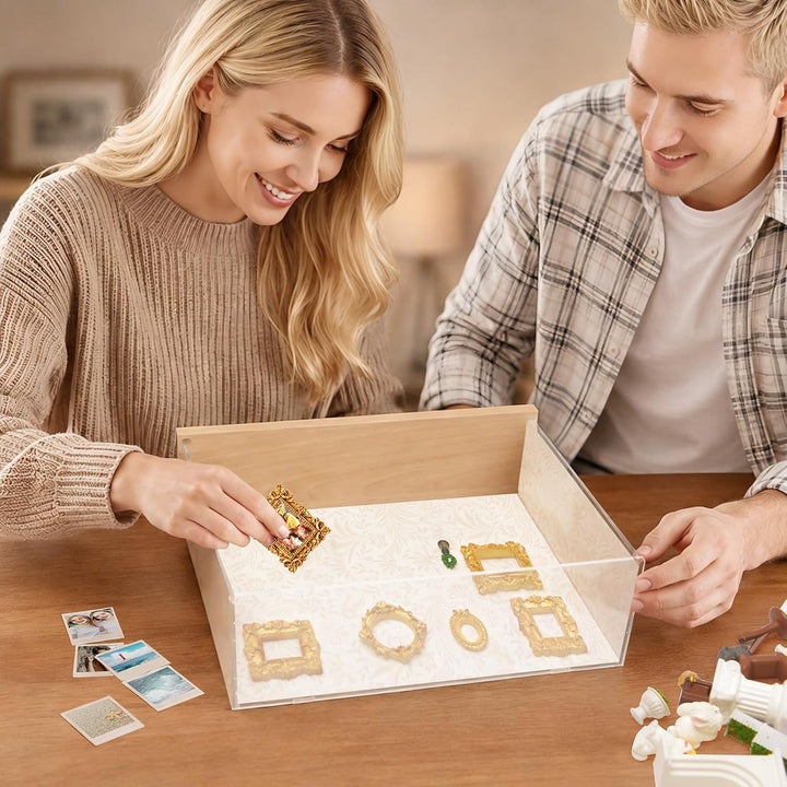 Lermende DIY Mini Museum Bilderrahmen: Mini Museum Silhouette Box