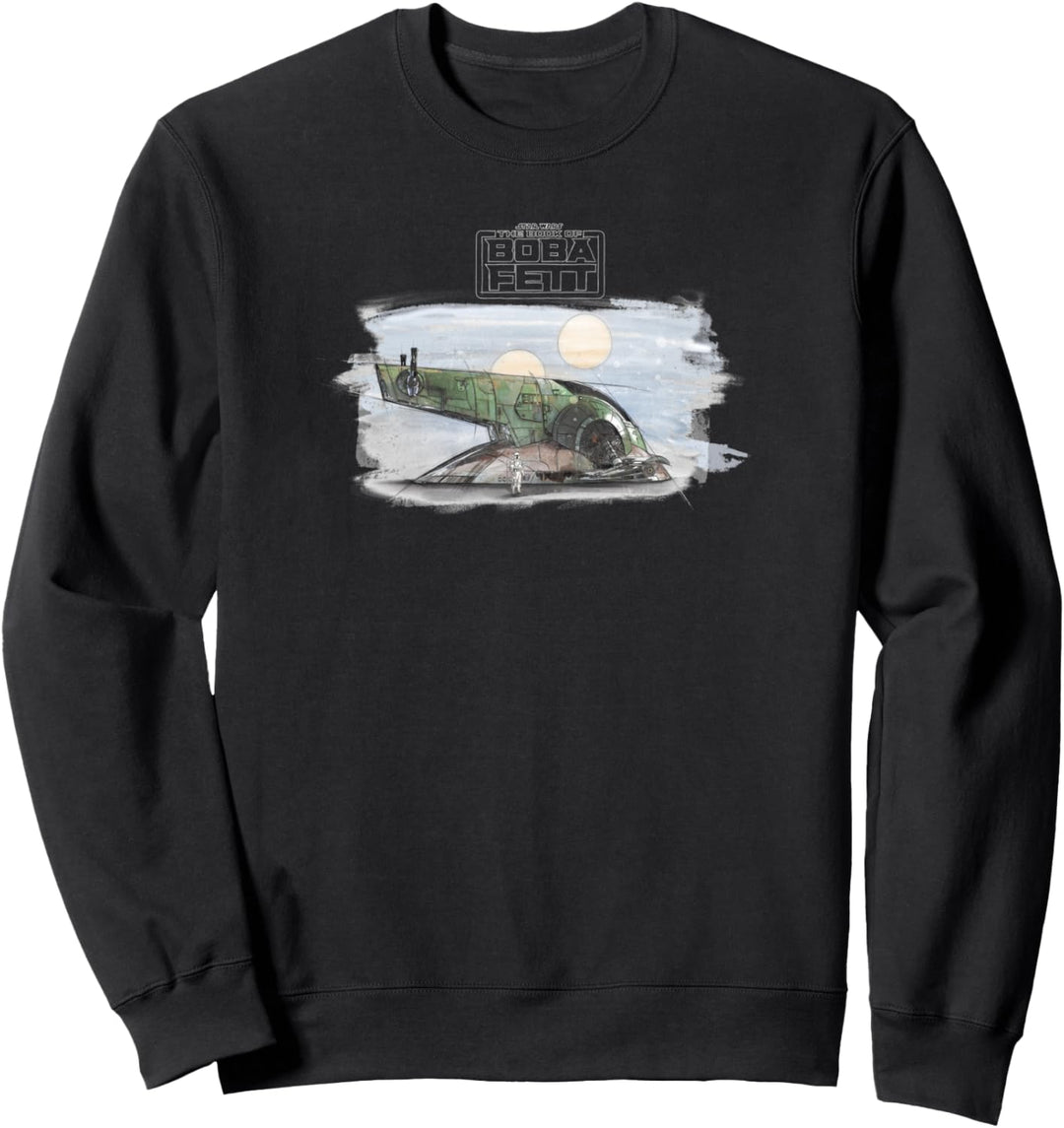 Star Wars The Book Of Boba Fett Firespray Portrait Sweatshirt