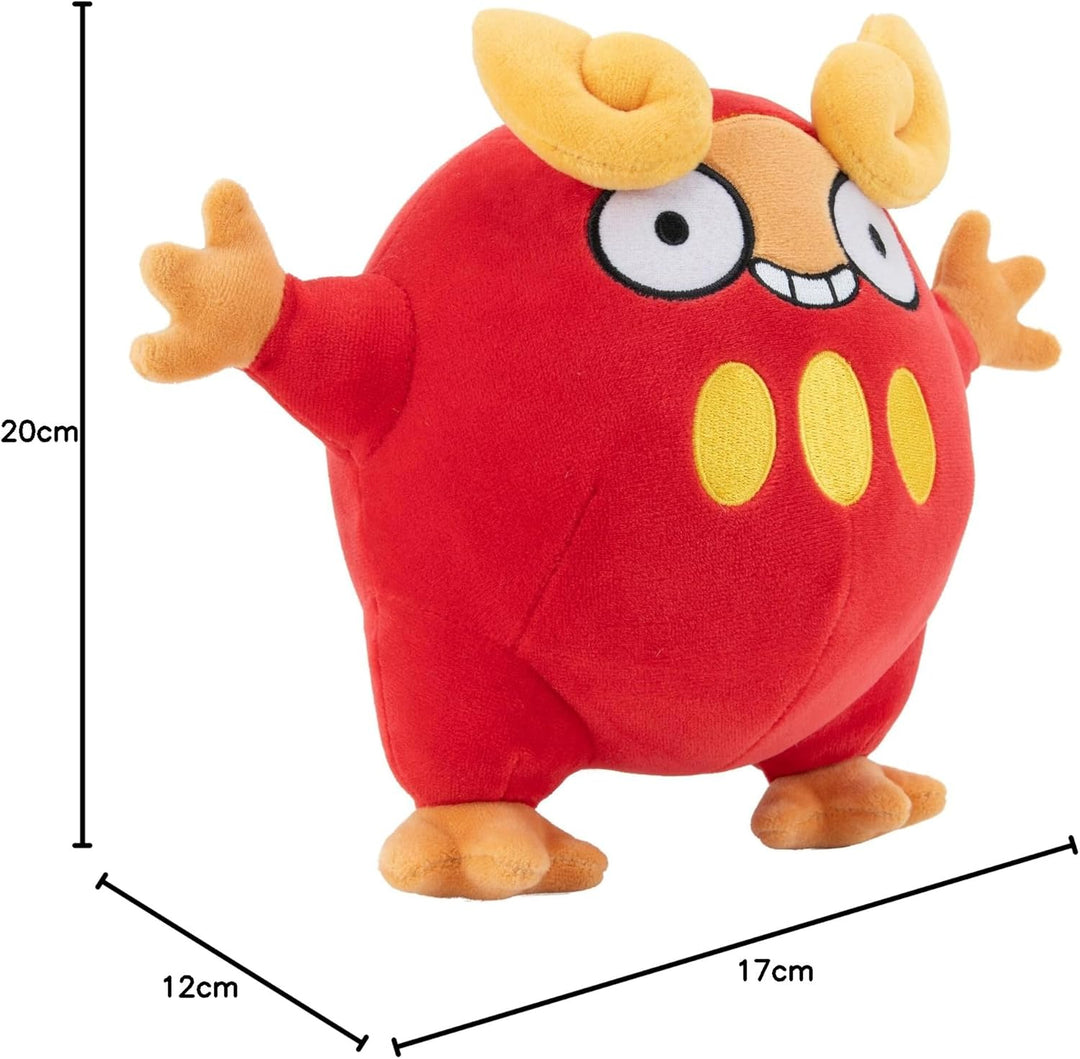 Pokémon PKW3086-20cm Plüsch - Flampion, offizielles Plüsch Darumaka, Darumaka