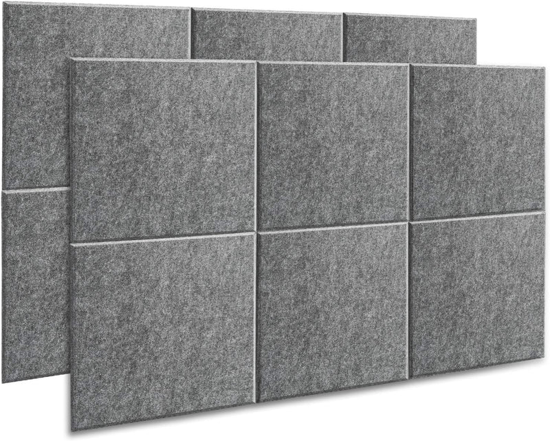 Akustik Panel, AGPtEK 12er Pack Akustische Absorptionsplatten 30,5x30,5x10,1 cm Schallschutzpaneele,