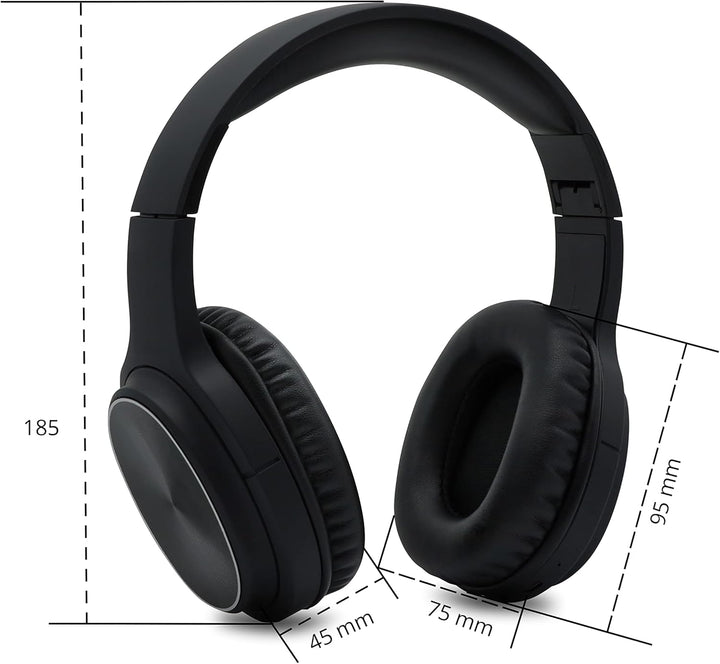 Metronic MOOOV Audiokopfhörer Bluetooth mit Active Noice Cancellation (ANC) - Schwarz - Mooov 618320