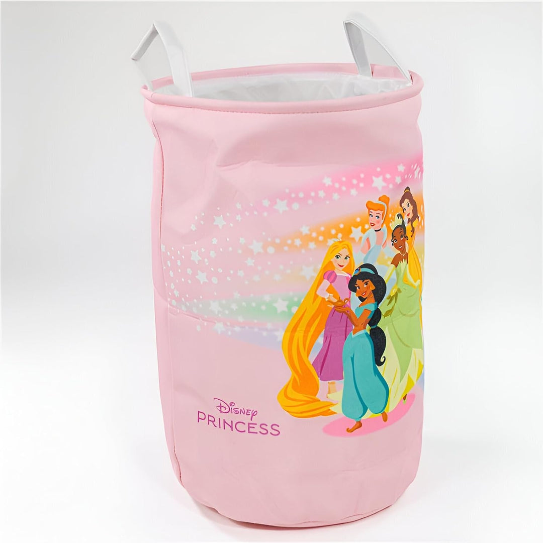Disney Prinzessinnen Kinder Aufbewahrungskorb – Faltbarer Wäschekorb mit Prinzessinnen-Motiv – H 50