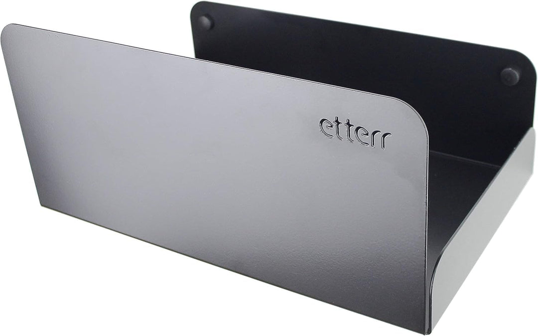 etterr | Doppelpack Vinyl Halter | für 50 Vinyls | 100% Stahl | Schallplatten Wandhalterung | Schall