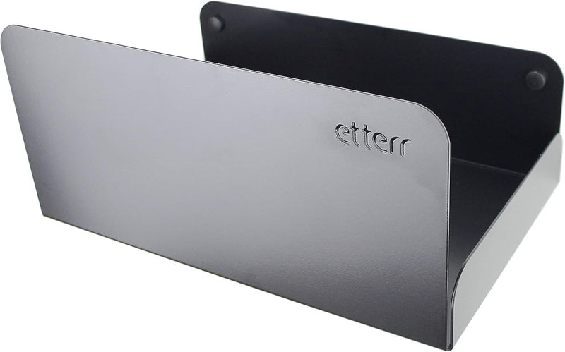 etterr | Doppelpack Vinyl Halter | für 50 Vinyls | 100% Stahl | Schallplatten Wandhalterung | Schall