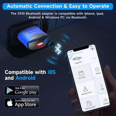 AUTOPHIX 3310 OBD2 Bluetooth Adapter Vollständiges System OBD2 Diagnosegerät Bluetooth Kompatibel mi