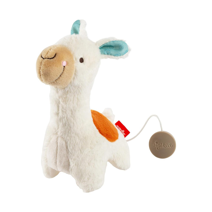 Mini Spieluhr Lama Einschlafhilfe Baby Spielzeug Melodie Kuscheltier weiss, weiß