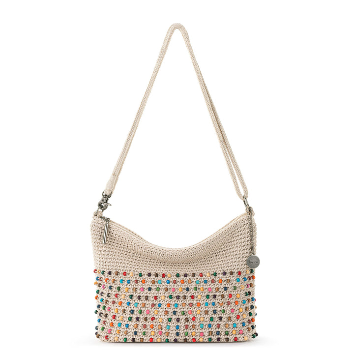 The Sak Lumi Handgehäkelte 3in1 Umhängetasche Einheitsgrösse Ecru Multi Beads, Einheitsgrösse Ecru M