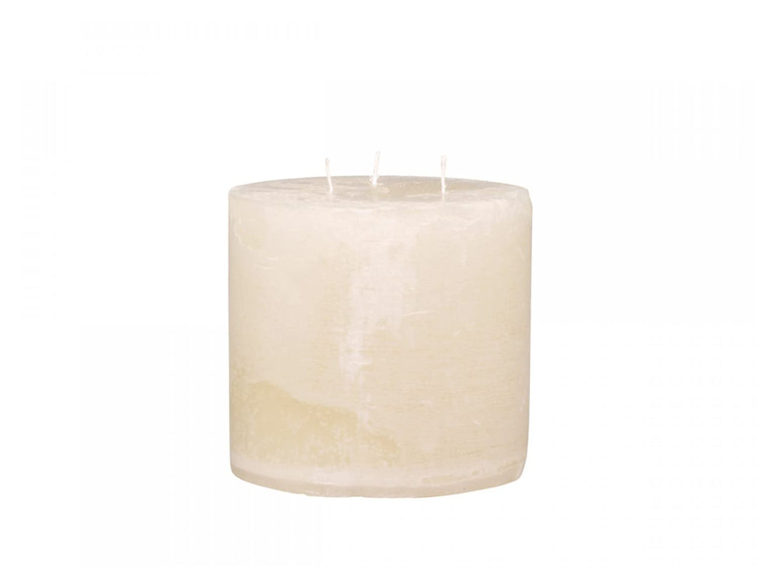 Chic Antique Macon rustikale Stumpenkerze Kerze Antik Altarkerzen 100% Paraffin Lange Brenndauer (Nu