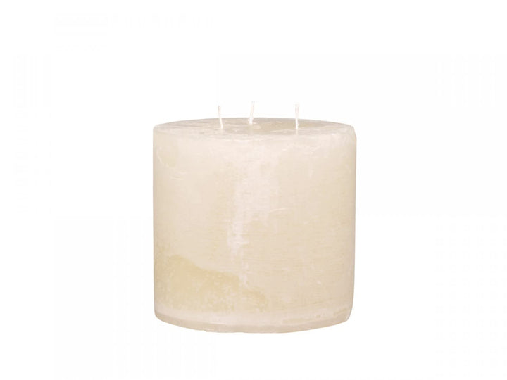 Chic Antique Macon rustikale Stumpenkerze Kerze Antik Altarkerzen 100% Paraffin Lange Brenndauer (Nu
