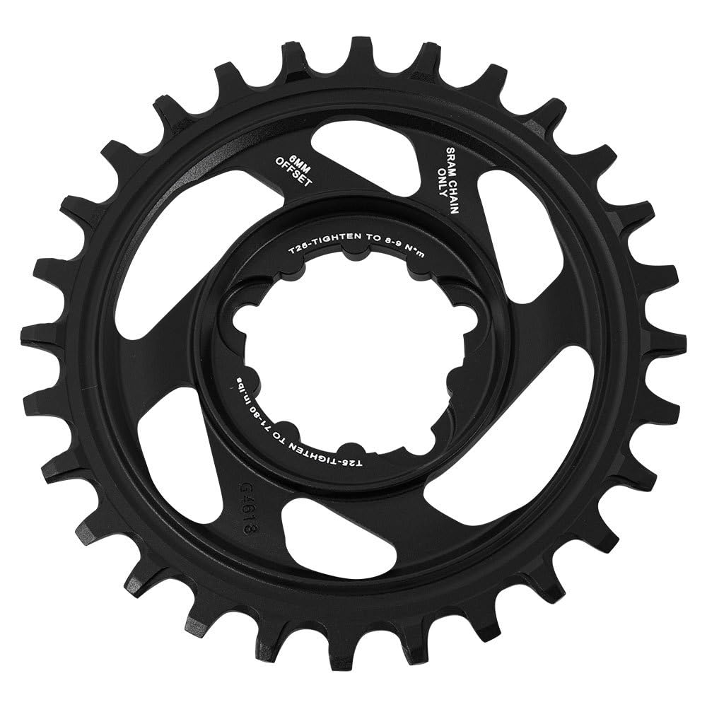 Sram MTB Direct Mount Aluminium 11-Fach X-sync 6 Mm Offset Kettenblätter 45 x 34 x 26 cm Schwarz, 45