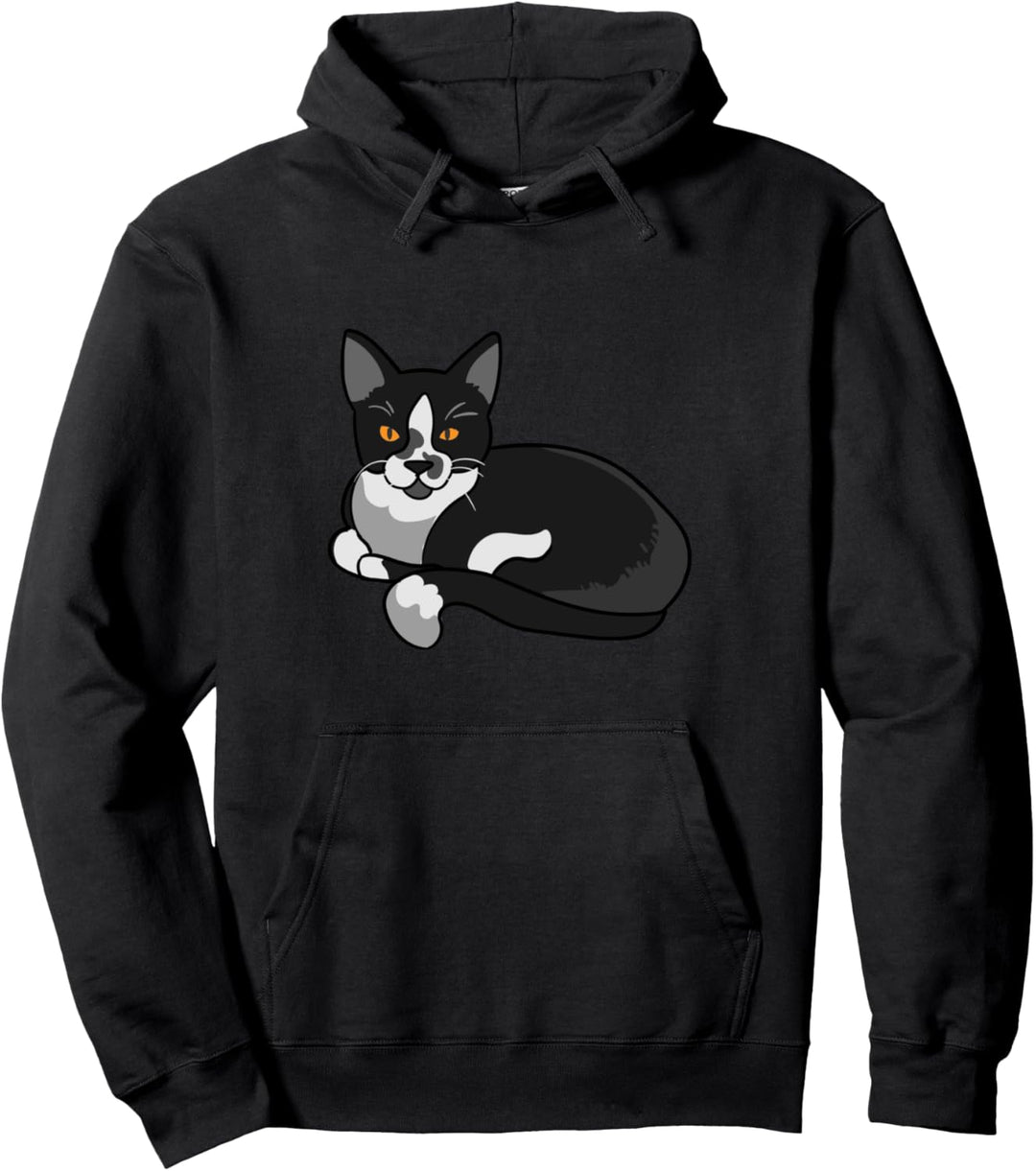 Katzenmotiv lustige Katze Kater Kätzchen Damen Herren Kinder Pullover Hoodie