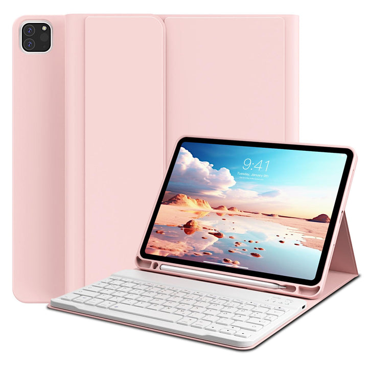 Hülle mit Tastatur für iPad Pro 11 4. / 3. / 2. Generation 2022/2021/2020 mit stifthalter, Magnetisc