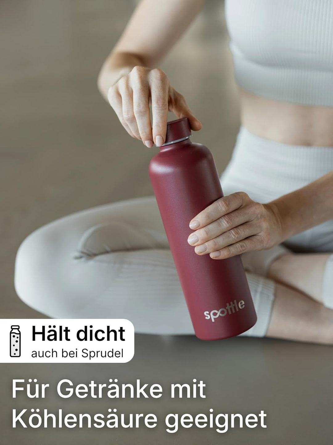 spottle Edelstahl Trinkflasche 1,5Liter – Thermosflasche aus Metall, doppelwandig, vakuumisoliert, K