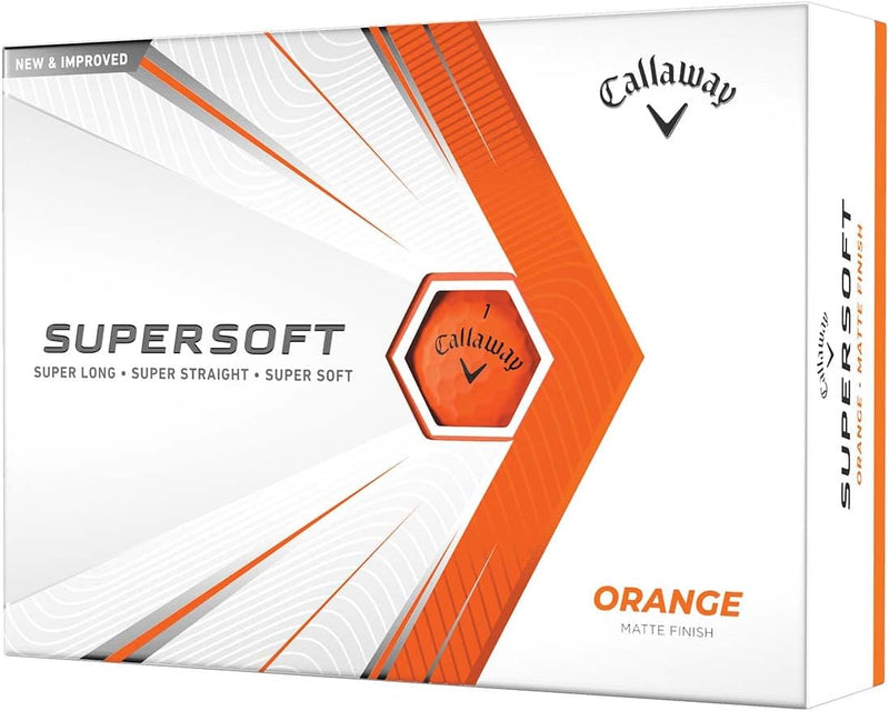 Callaway Golf Supersoft Matt Golfbälle 2021 Supersoft Matt Arancione, Supersoft Matt Arancione