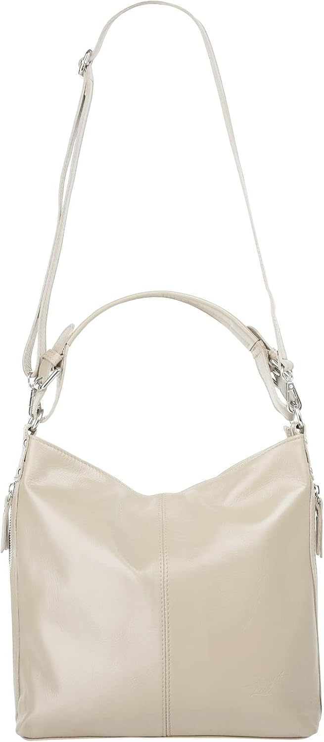 Samantha Look Handtasche Echt Leder Damen | Made in Italy, elegante Schultertasche, Umhängetasche au