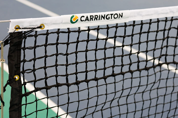 Tennisnetz PRO - 12,7 x 1,05m - PP Netz - Knotenlos 3,5 mm - Wetterfest & UV-Schutz - obere 5 Reihen