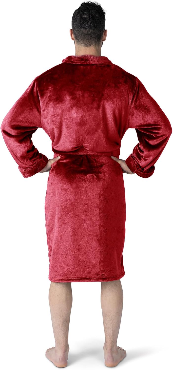 Unisex NFL Silk Touch Lounge-Bademantel NFL Silk Touch Lounge-Bademantel L-XL Rot/Ausflug, Einfarbig