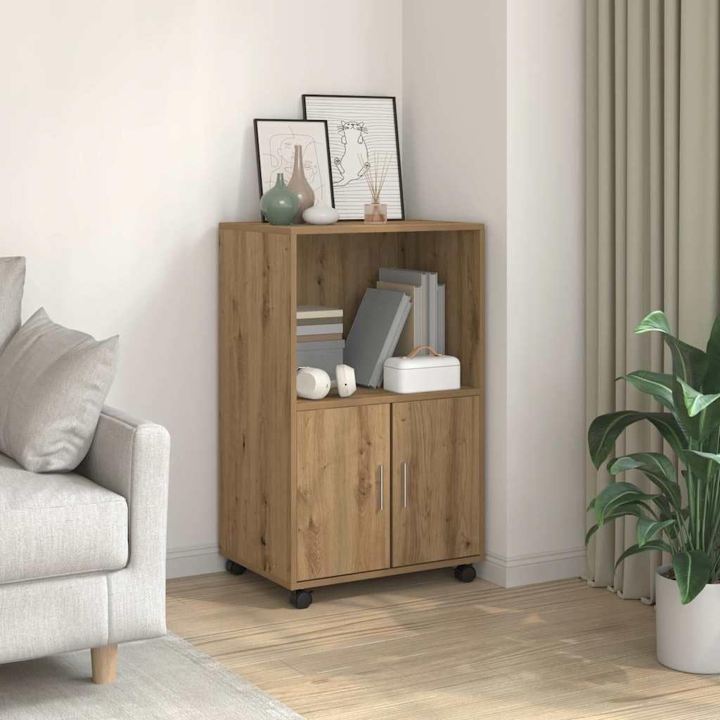 vidaXL Rollschrank, Büroschrank mit Stauraum, Aktenschrank für Wohnzimmer Büro, Bürocontainer Schran