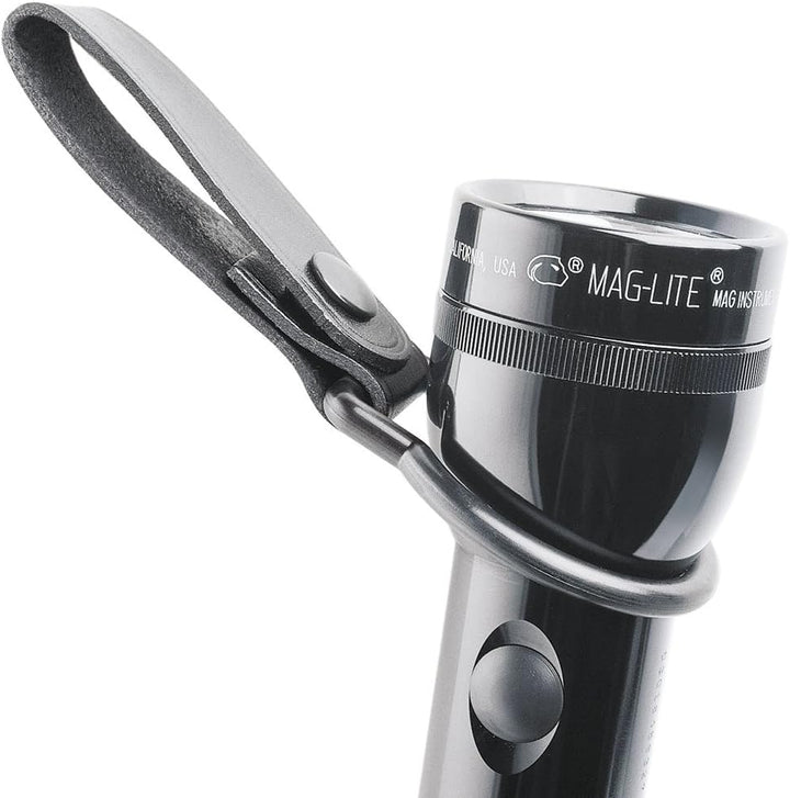 Mag-Lite ASXD036 Ledergürtelring für D-Cell Taschenlampe mit paktische Lederschlaufe und Druckknopf,