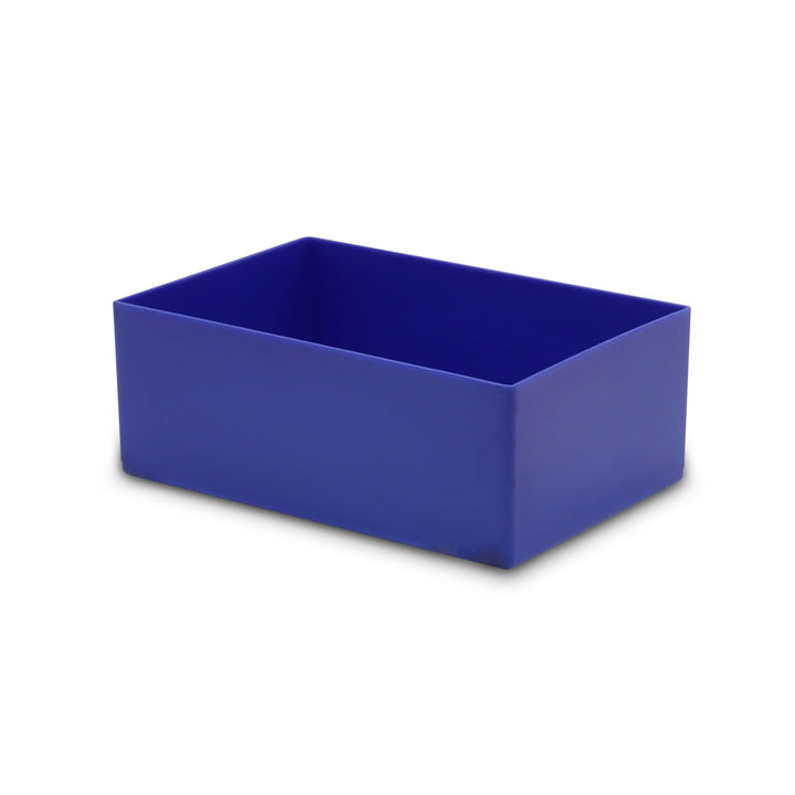 1a-TopStore 25 Stück Einsatzkasten Serie E63/4, blau, 162x108x63 mm, aus Polystyrol, Industrienorm,
