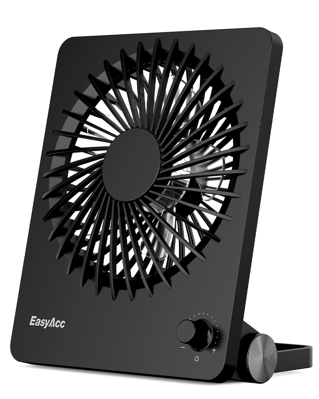 EasyAcc Batterie Mini-Ventilator Tischventilator mit 6000 mAh Akku, bis 26 Stunden Laufzeit, stufenl
