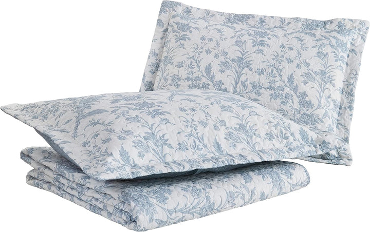 Laura Ashley - Queen-Size-Bettwäsche-Set, Baumwolle, wendbares Bettwäsche-Set mit Kissenbezug, Ganzj