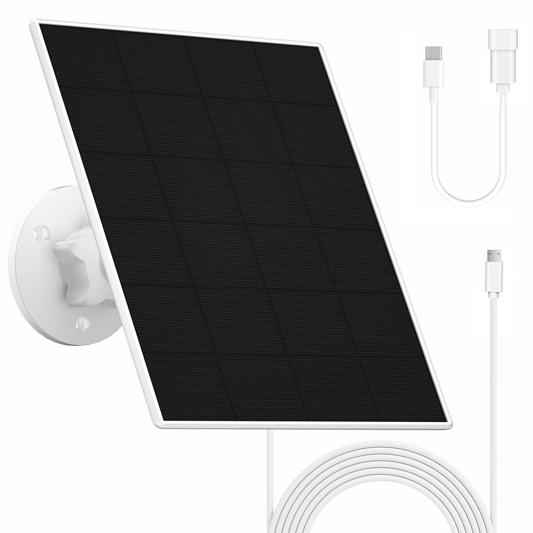 Solarpanel für eufy Kamera,5V 5W Solar Panel für eufyCam 2/2 Pro/2C/2C Pro/3/3C/E/E20/E40/L20/L40/S3