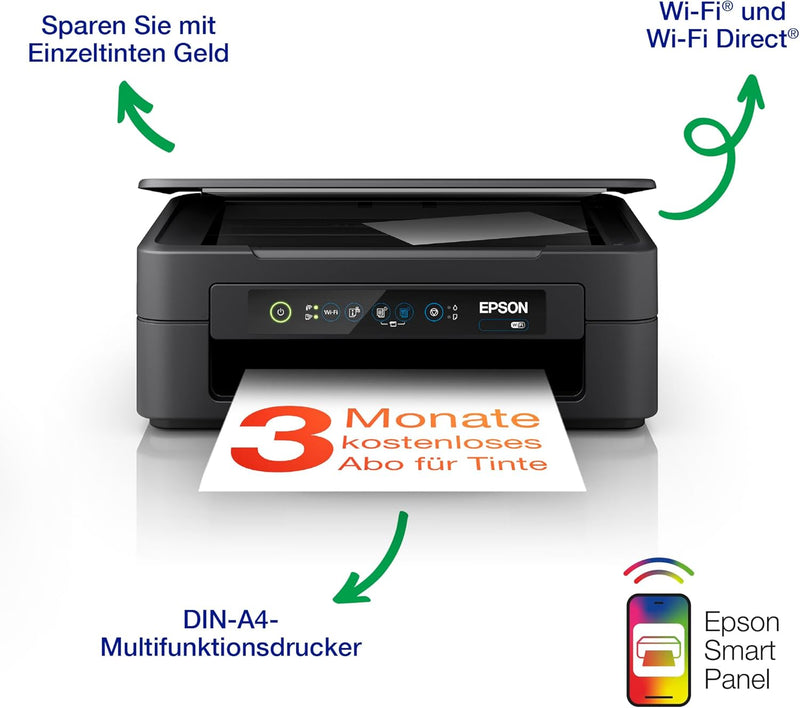 Epson Expression XP-2205 A4 kabelloser Multifunktionstintenstrahldrucker inkl. kostenloser Tinte für