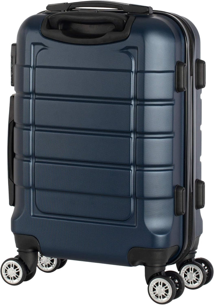 Cahoon - Hartschalen-Koffer Trolley Handgepäck Reisekoffer Kofferset 4 Rollen M-L-XL-Set 201 (dunkel