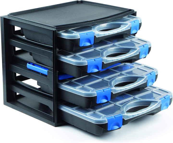 Tayg – stapelbare Multi-Box Nr. 1 33.5 cm x 27.5 cm x 25 cm Schwarz, 33.5 cm x 27.5 cm x 25 cm Schwa