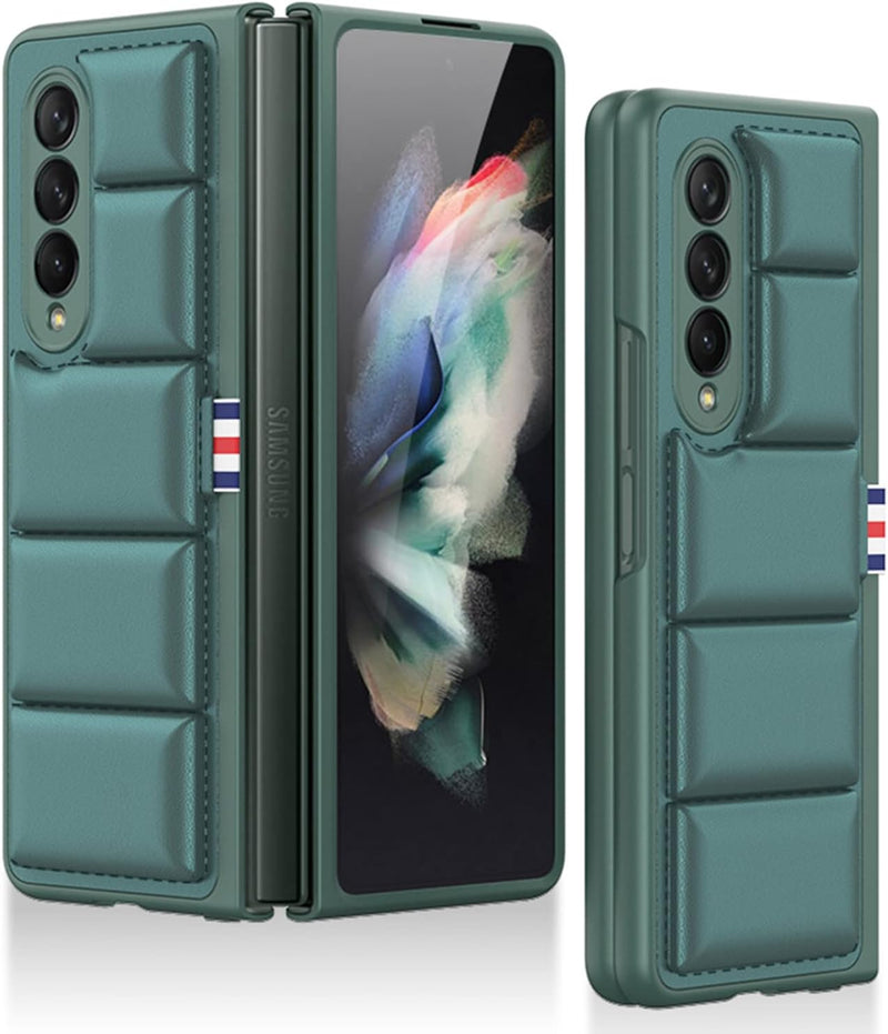 COQUE Galaxy Z Fold 3 5G Hülle, aufklappbare All-Inclusive-Schale, Luftweste Warme Handyhülle, klapp