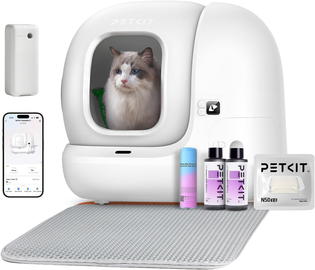 PETKIT Pura Max 2 Selbstreinigende Katzentoilette, 76L Katzenklo Selbstreinigend,xSecure,Geruchsbese