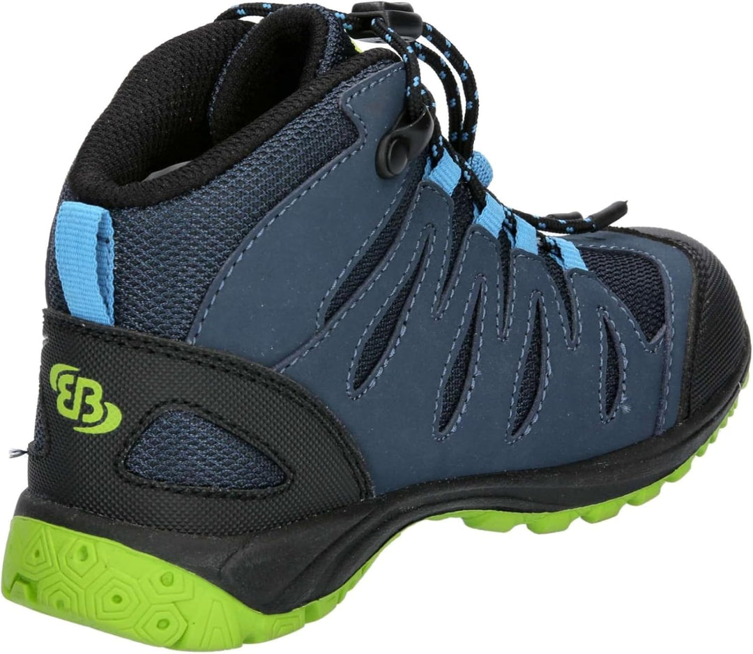 Brütting Mädchen Expedition Kids High Cross-Laufschuh 35 EU Marine Blau Lemon, 35 EU Marine Blau Lem
