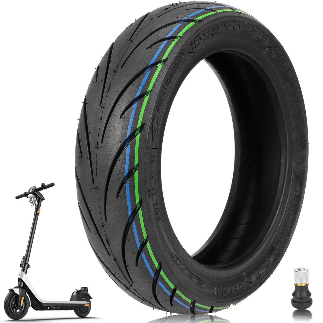 TREFAN 10 * 2,30-6,5 Ersatzräder für NIU KQi2/KQi2 Pro Elektroroller 10 Zoll Reifen Tubeless Schlauc