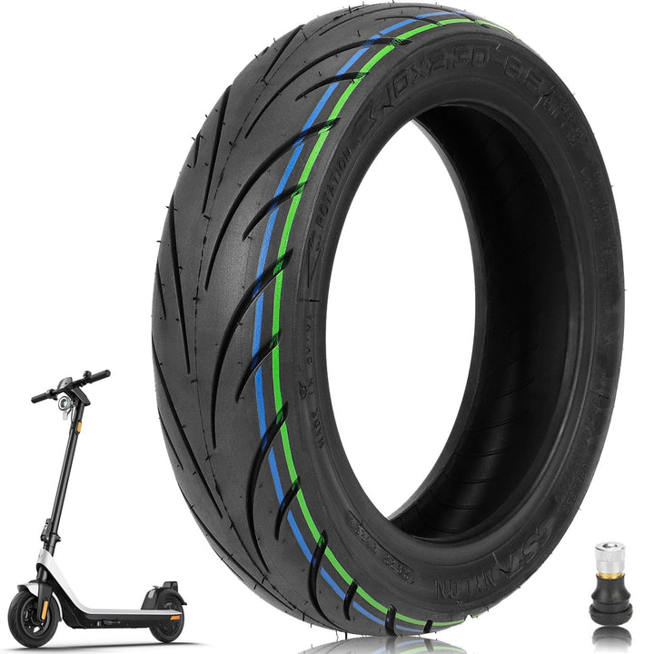 TREFAN 10 * 2,30-6,5 Ersatzräder für NIU KQi2/KQi2 Pro Elektroroller 10 Zoll Reifen Tubeless Schlauc