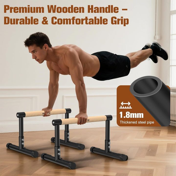 RELIFE REBUILD YOUR LIFE Dip Station Dip Bar Barren Parallettes Push Up Dip-Ständer Einstellbar Eins