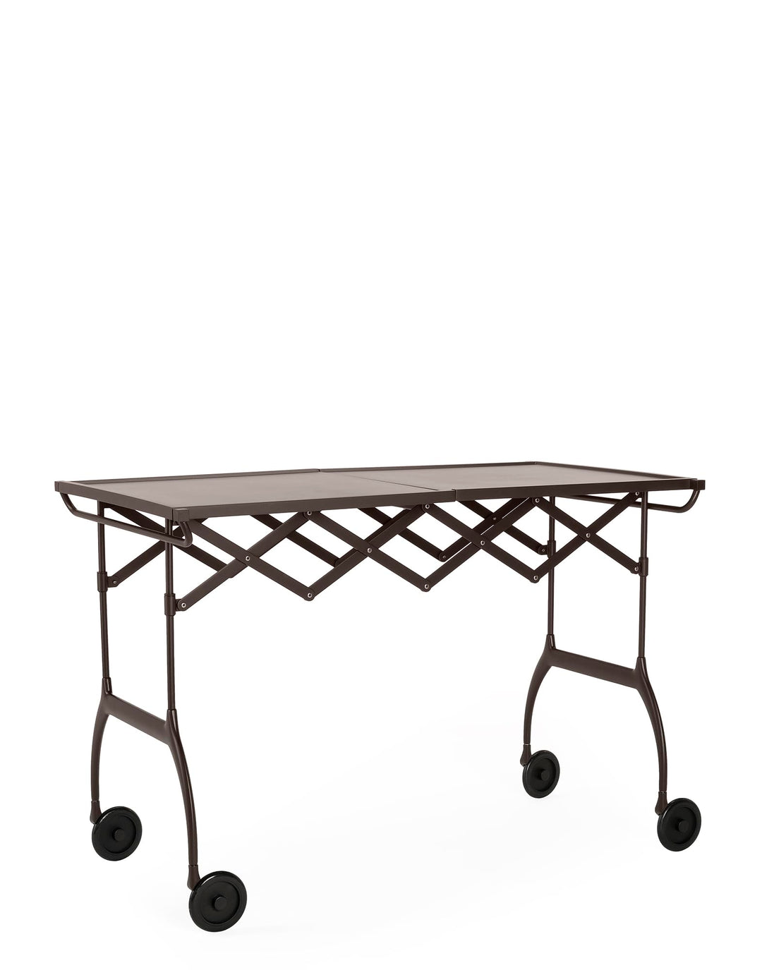 Kartell Battista, Servierwagen, Pflaume Pflaume Lackierter Struktur, Pflaume Lackierter Struktur