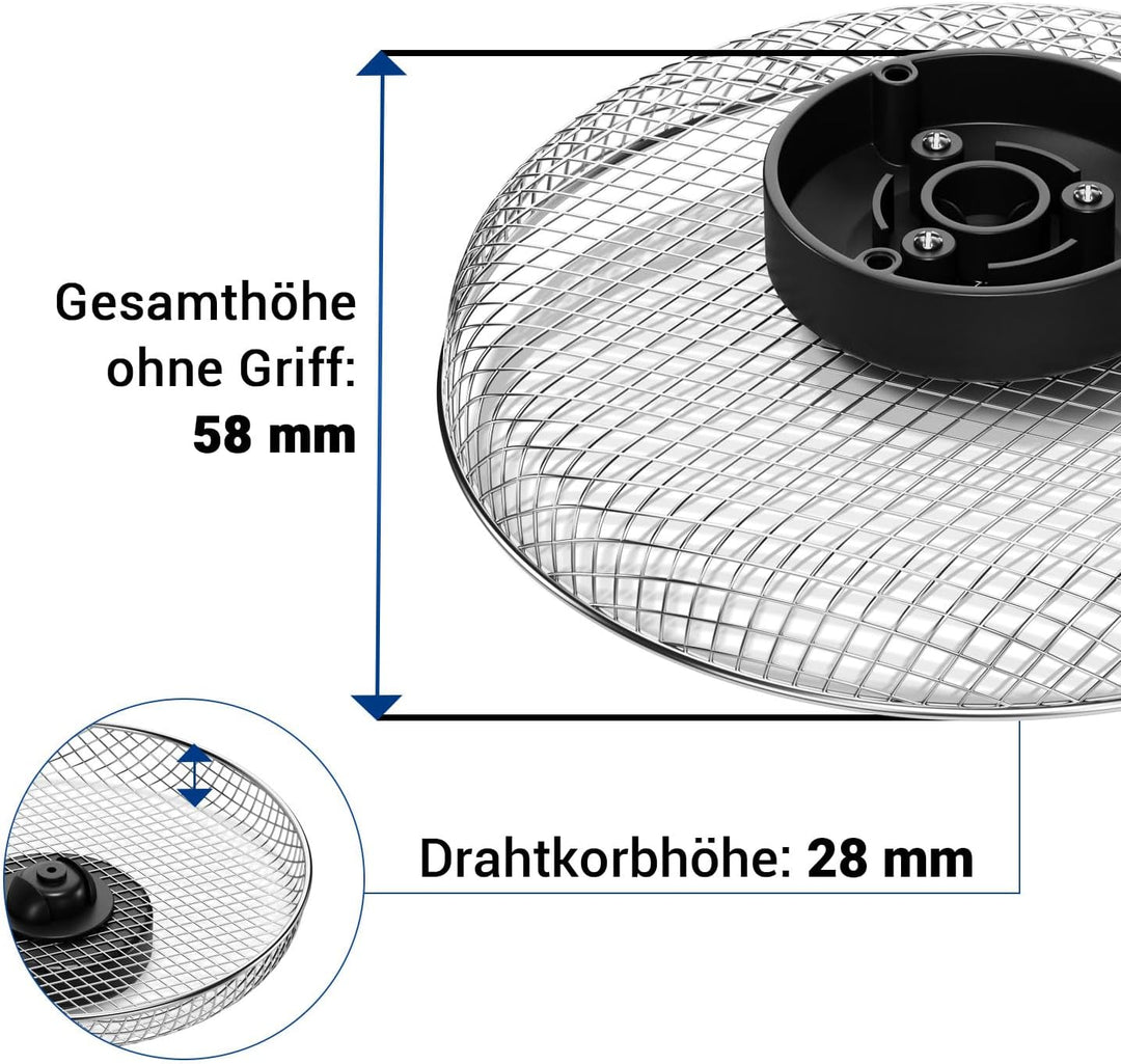 VIOKS Garkorb für Tefal Airfryer Ø220 mm Ersatz für Tefal Garkorb XA701074 XA701072 XA701070 für Hei