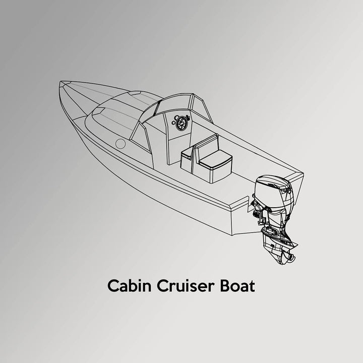 Oceansouth Cabin Cruiser Persenning Abdeckplane (Länge 4.7m - 5.0m), Länge 4.7m - 5.0m