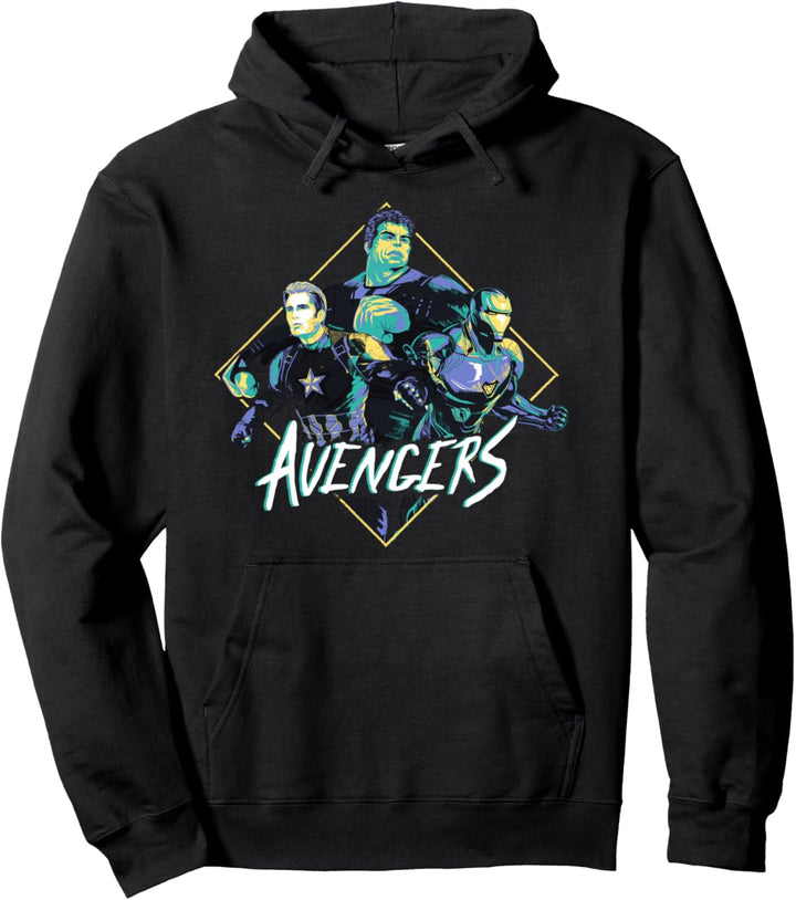 Marvel Avengers: Endgame Hulk Iron Man Captain America Trio Pullover Hoodie